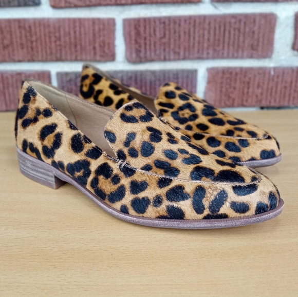NWT Madewell The Frances Loafer in Leopard Print Calf Hair Sz. 6 - Picture 8 of 15